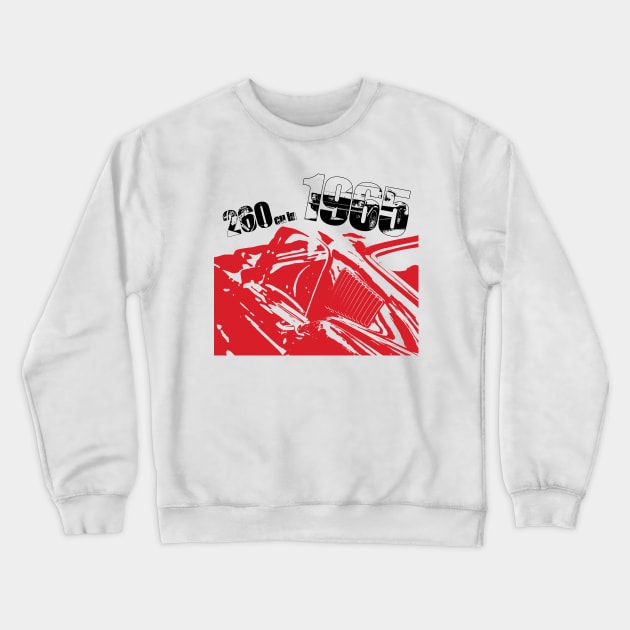 1965 Mustang silhouette Crewneck Sweatshirt by MultistorieDog